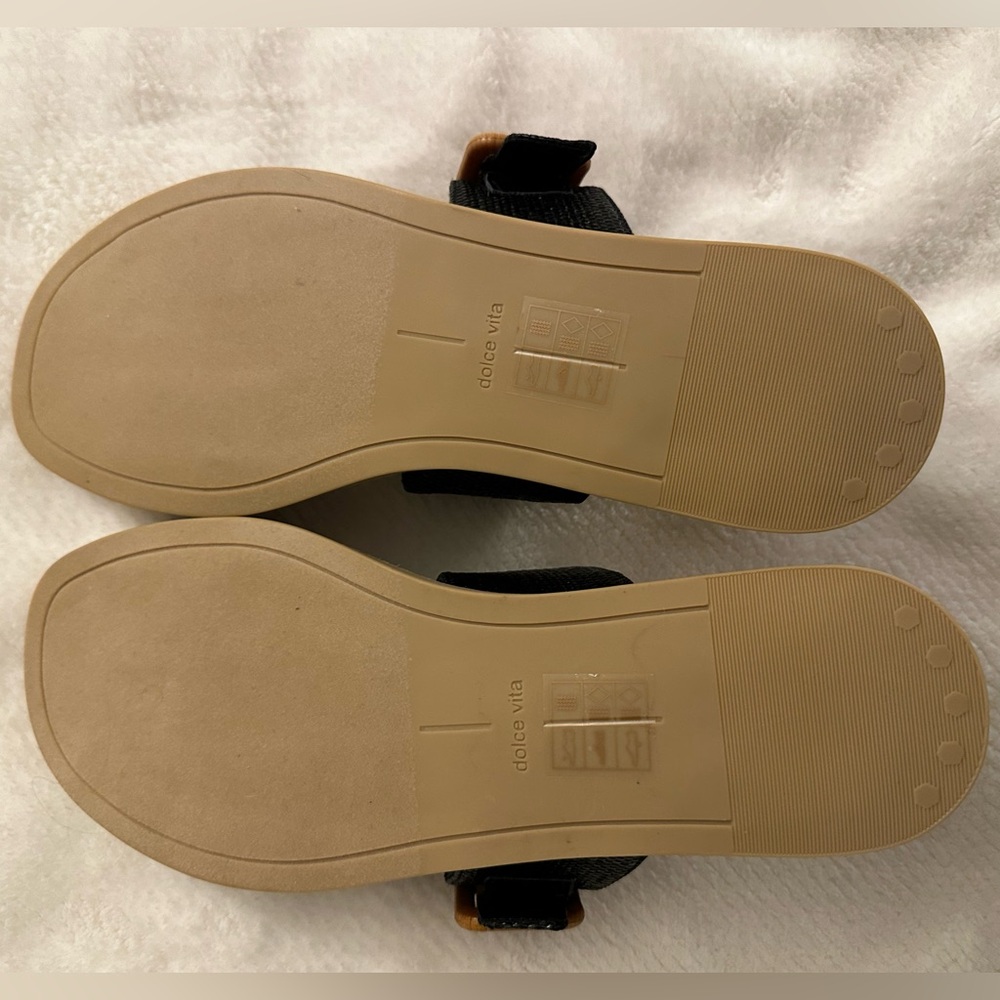 NWOT Dolce Vita Genzel Slide Sandal Black 8.5 - Picture 5 of 5